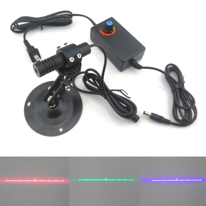 13.2° Red/Green/Blue Laser Module Line With 9 Points Focus Adjustable - Click Image to Close